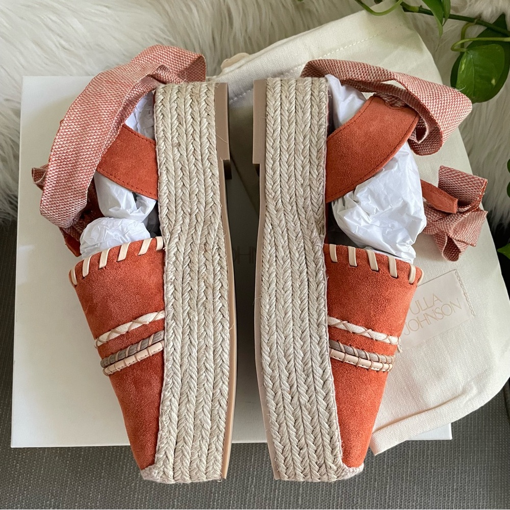 Ulla Johnson Women's Abia Platform Espadrilles Arabian Spice Suede 10 NIB - Picture 12 of 16